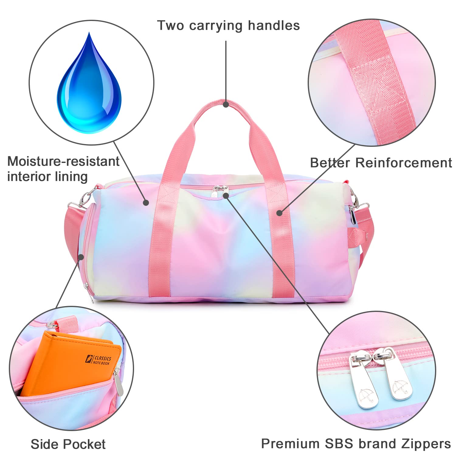 Large Duffle Bag for Women - 19.7