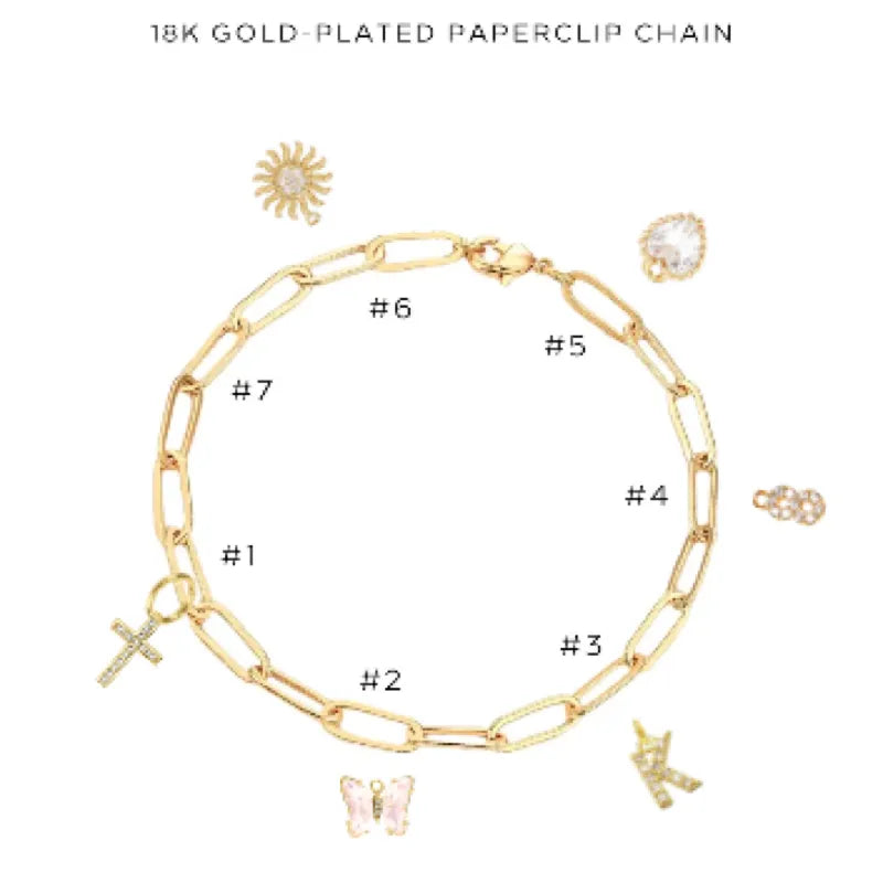 Elegant Charm Bracelet with Assorted Charms - Perfect for Gifts, Parties & Everyday Wear | $42.00