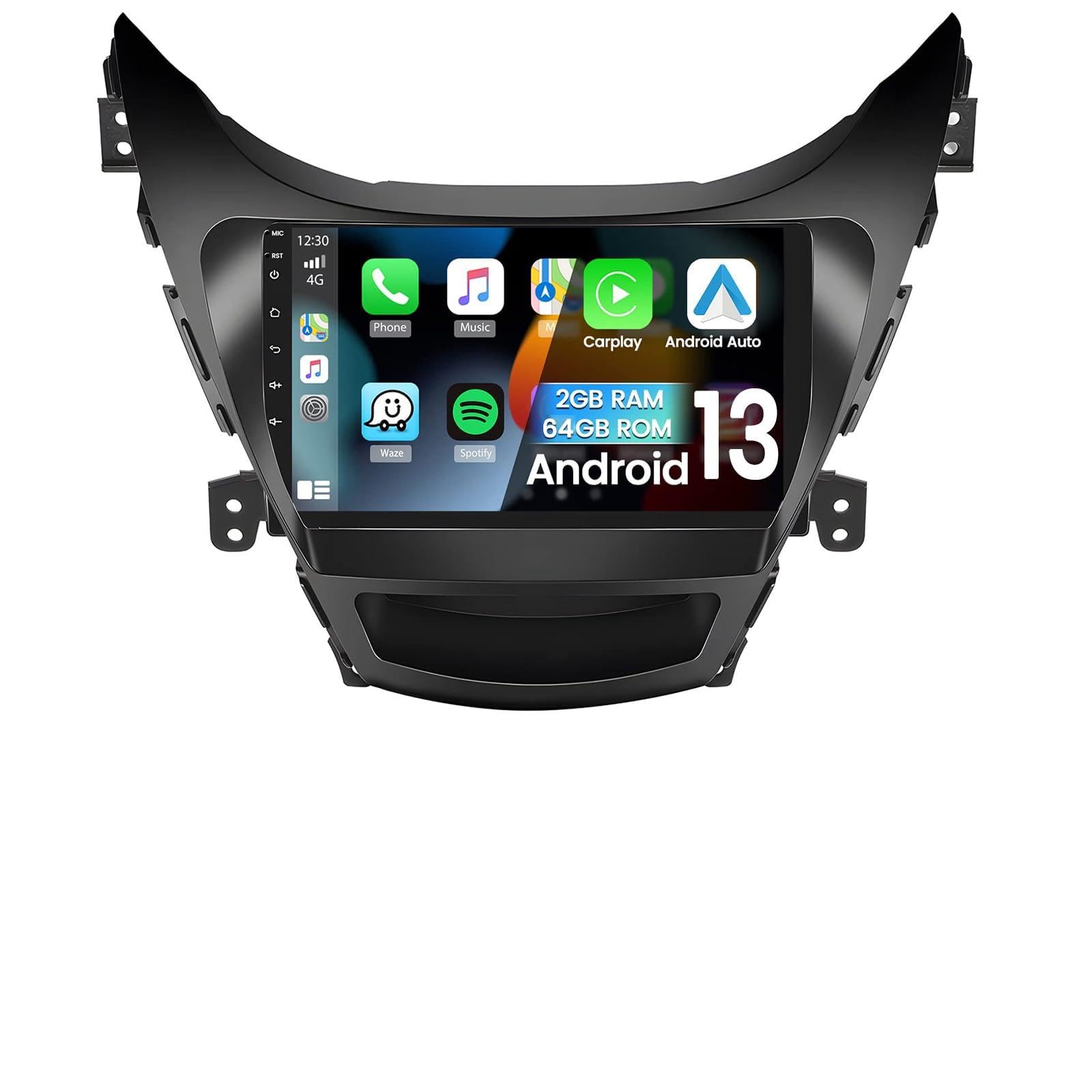 2011-2013 Hyundai Elantra Android 13 Car Stereo with Wireless CarPlay & Android Auto - 9
