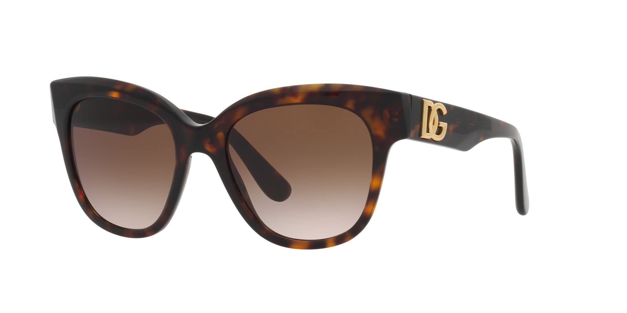 Dolce & Gabbana DG 4407 Havana Brown Shaded Sunglasses for Women - 53mm Lens, 19mm Bridge, 140mm Temple - Perfect for Beach, Driving & Fashion Outfits