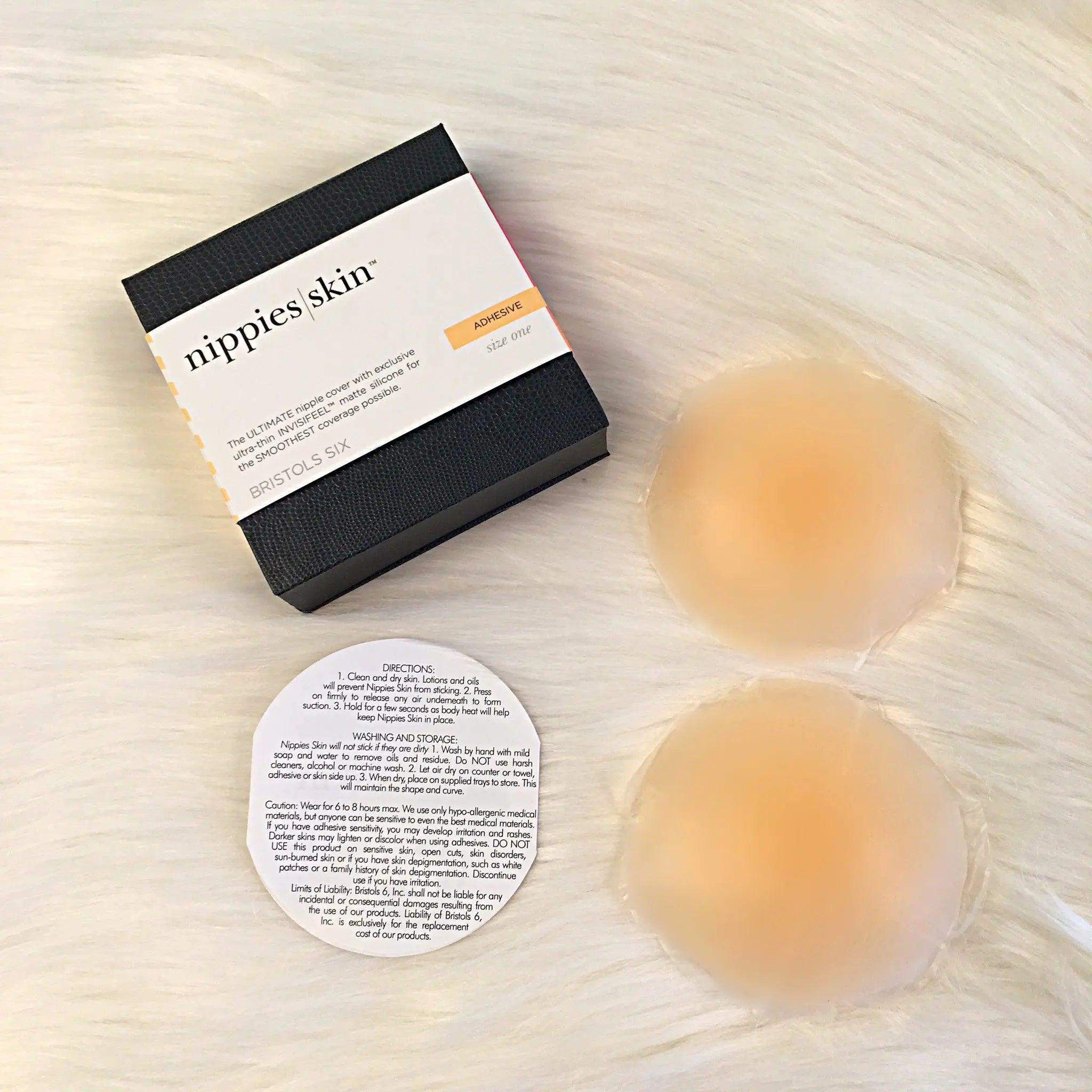 Nippies Skin Adhesive Bra - Seamless Invisible Backless Strapless Sticky Bra for Women - Perfect for Wedding, Evening Dresses, and Special Occasions