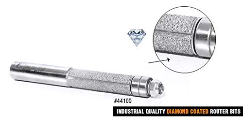 Amana Tool 44105 Diamond Coated Flush Trim Router Bit for Carbon Fiber & Fiberglass Cutting - Perfect for CNC Machining, Woodworking, and Composite Material Fabrication