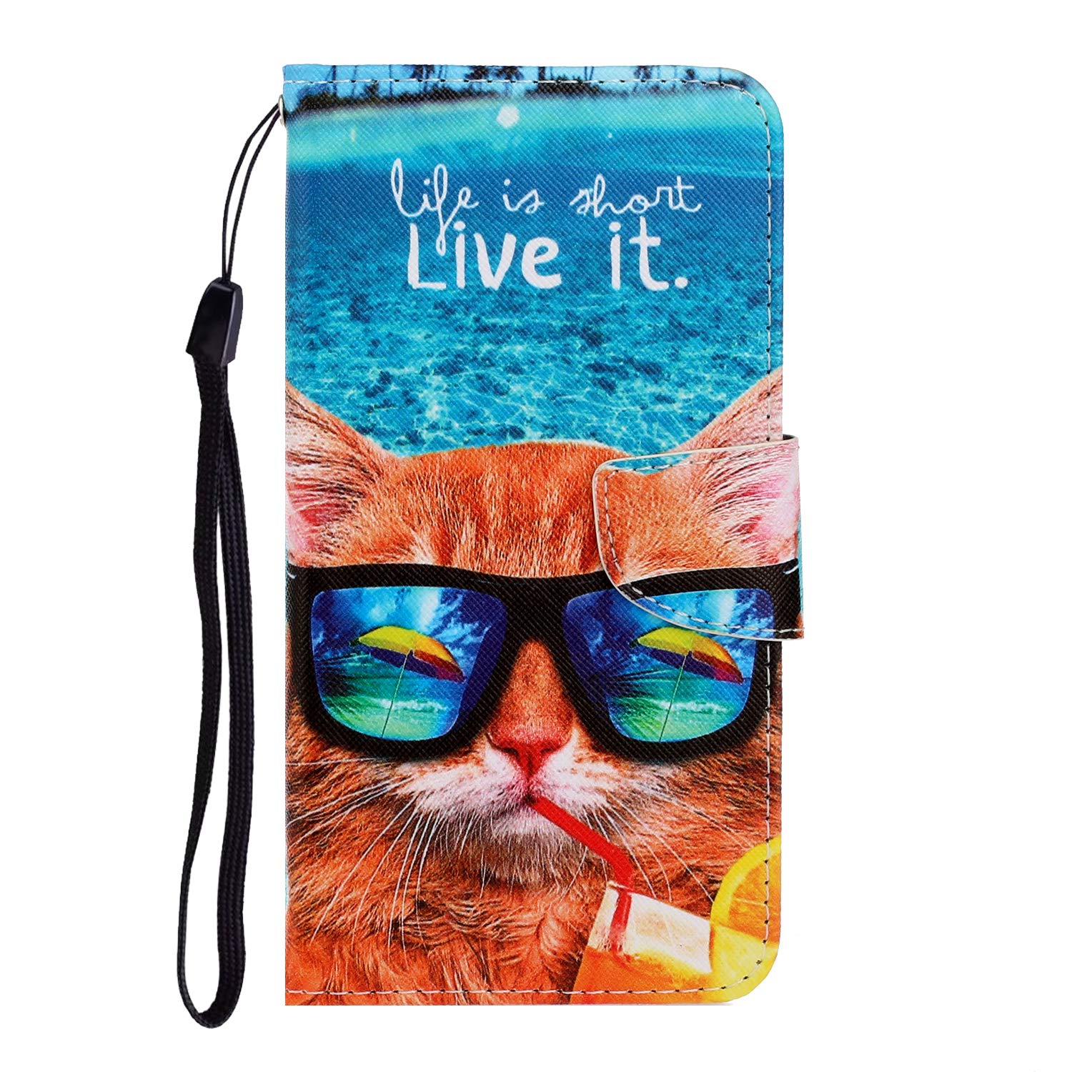 Shockproof PU Leather Wallet Case for Samsung Galaxy A11 - Magnetic Closure Stand Cover with Card Holder & Notebook (Perfect for Travel, Work & Everyday Use)