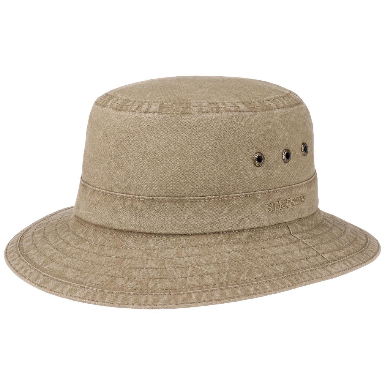 Stylish Stetson Reston Bucket Hat for Men & Women - UV Protection Summer Outdoor Hat for Beach, Hiking, and Travel