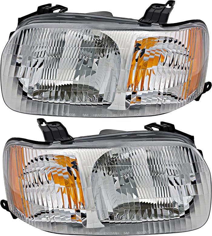 Ford Escape Headlights Replacement Set - Halogen Driver & Passenger Side Lamps (2001-2004) | Perfect for Night Driving & Off-Road Adventures