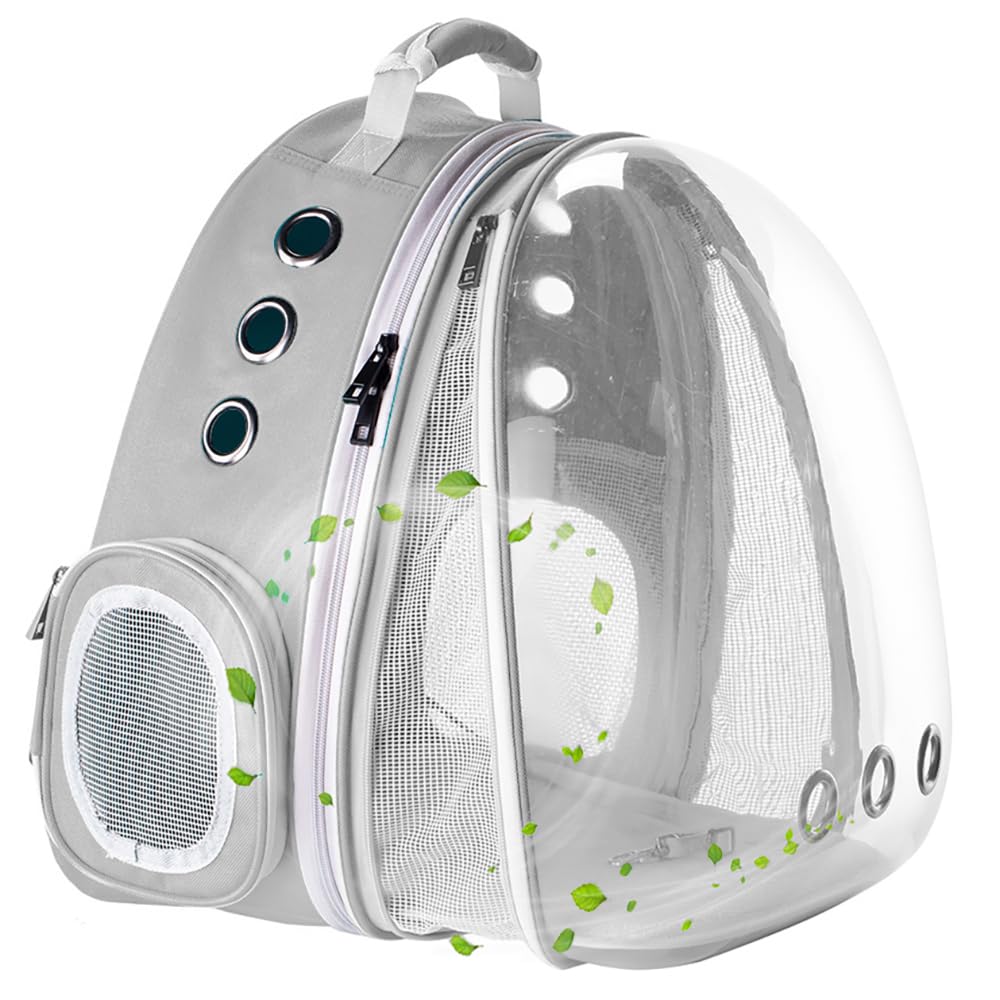 **Expandable Cat Backpack Carrier for Large Cats & Small Dogs – Fits Up to 20 lbs, Bubble Window Design – Perfect for Travel, Hiking & Vet Visits**