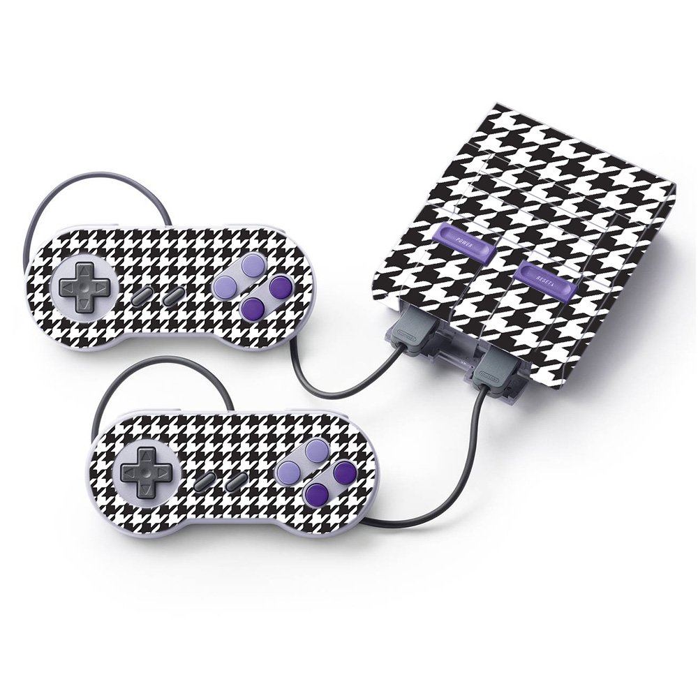 MightySkins Houndstooth Vinyl Decal Wrap Cover for Nintendo Super NES Classic - Protective, Durable Skin | Easy to Apply & Remove | Made in USA | Perfect for Gaming Setup & Collectors Display