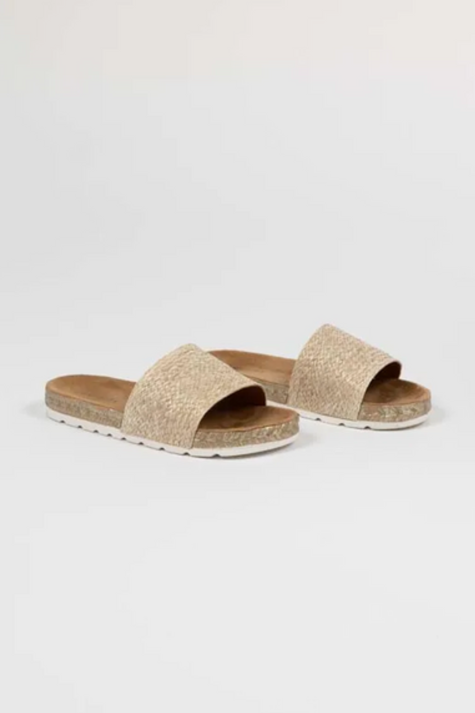 Dream Natural Raffia Slides - Comfortable Summer Sandals for Women, Beach & Pool Slides, Casual Outdoor Slippers - Perfect for Vacation, Lounging, and Warm Weather Wear