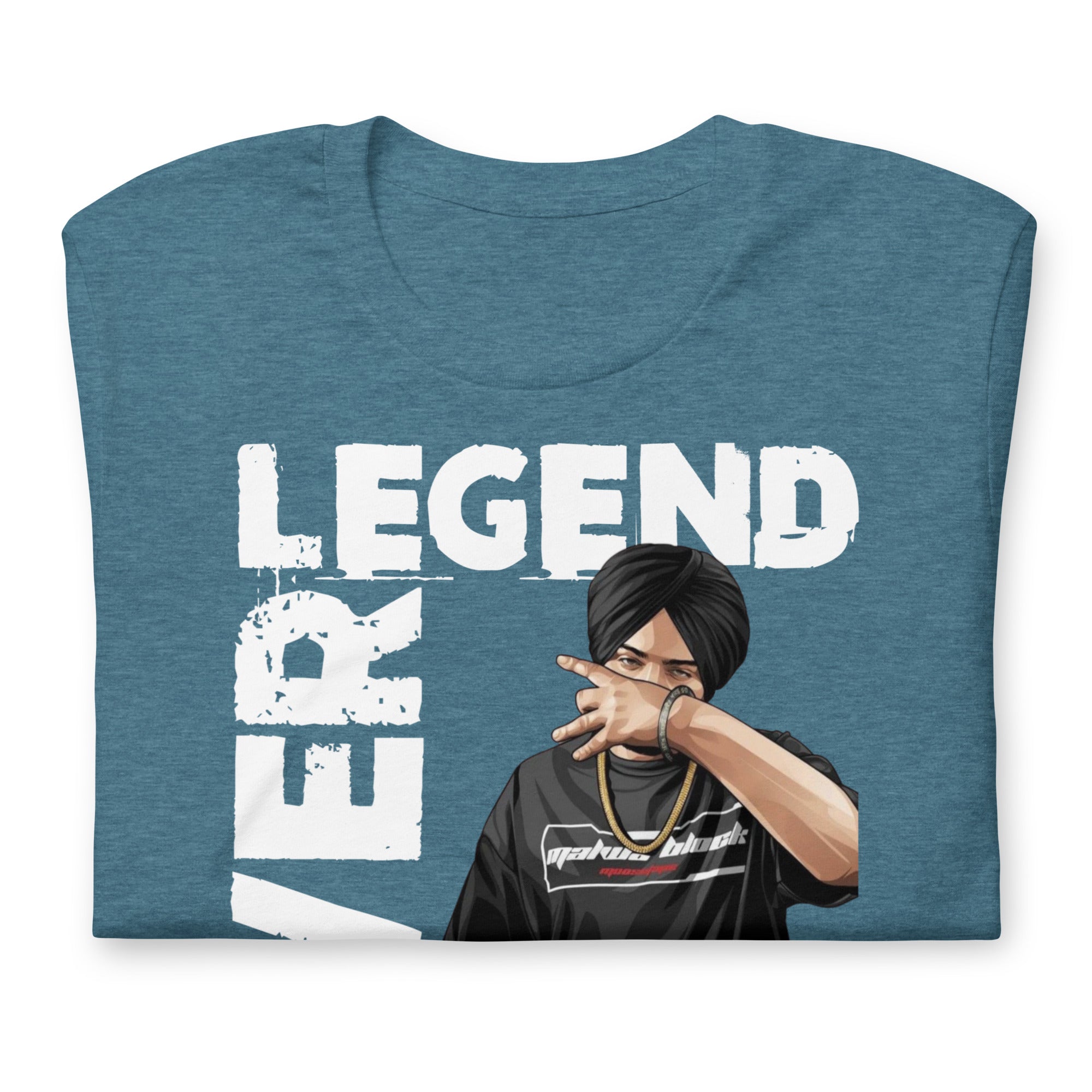Sidhu Moosewala Legends Never Die Unisex T-Shirt - Comfortable Cotton Tee for Men & Women - Perfect for Concerts, Casual Wear & Fan Merchandise