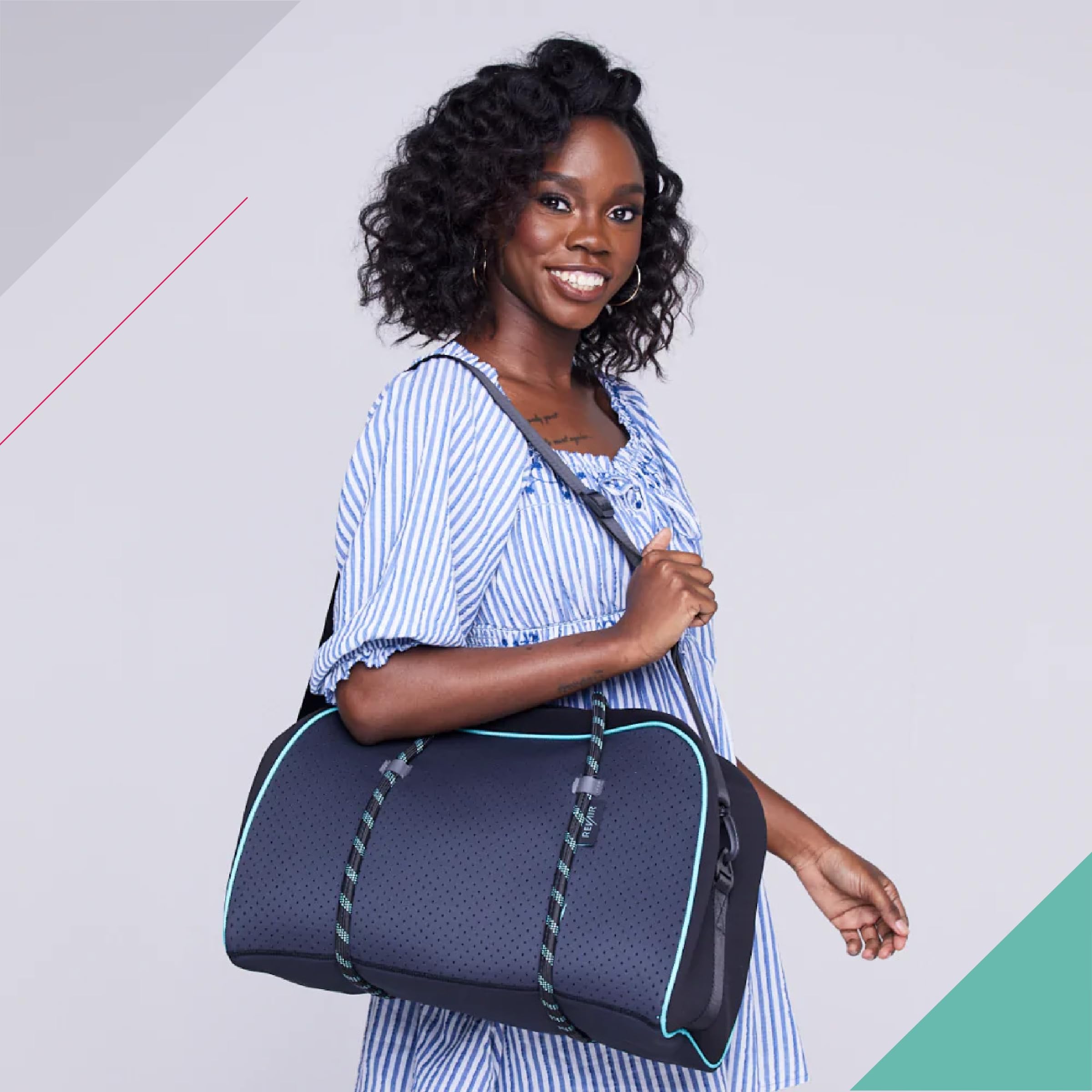 REVAIR Weekender Bag - Durable Travel Duffel for Men & Women, Fits All Models, Black, One Size - Perfect for Gym, Overnight Trips & Weekend Getaways