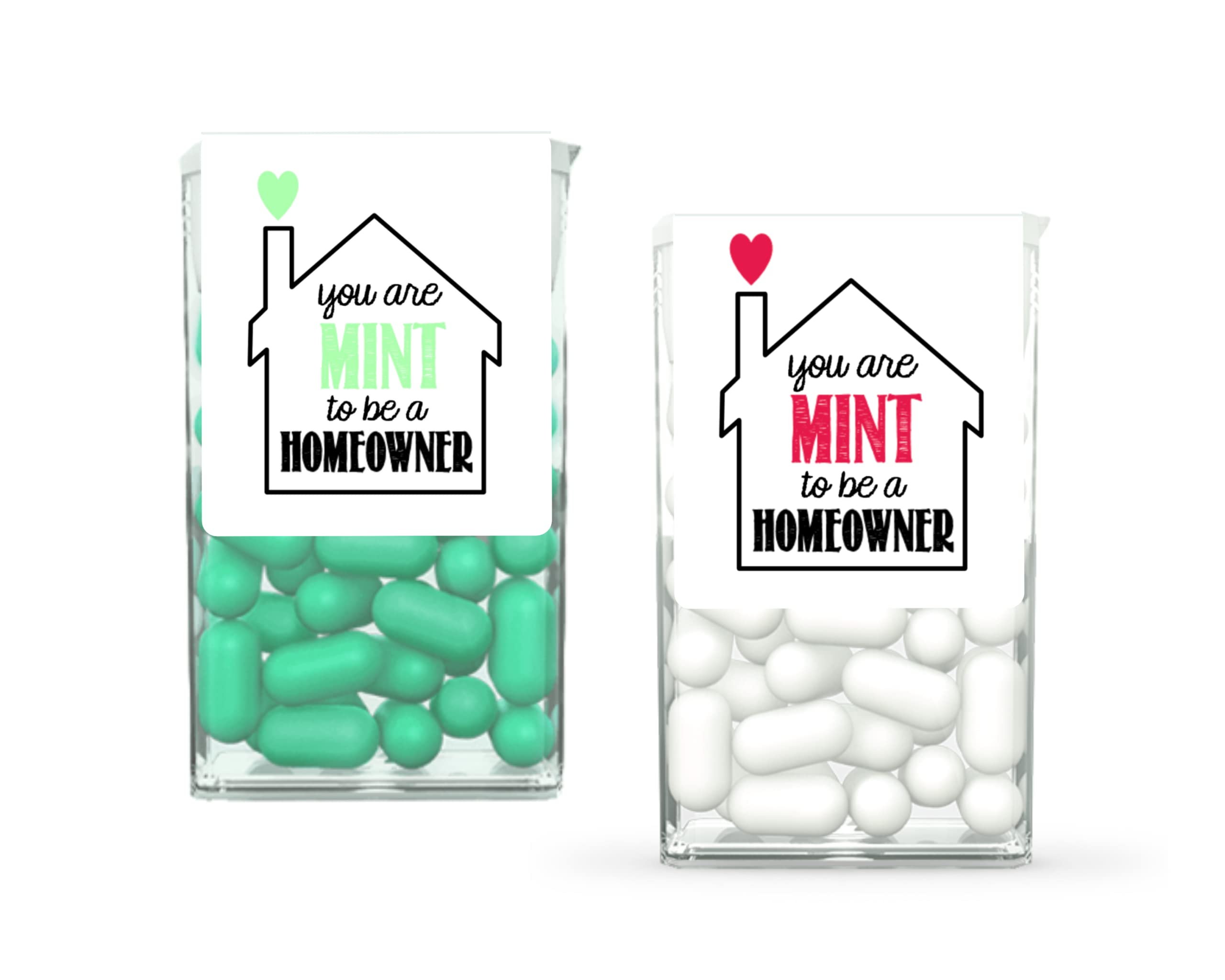 Personalized Tic Tac Stickers - 12 Real Estate Marketing Labels for Home Buyers