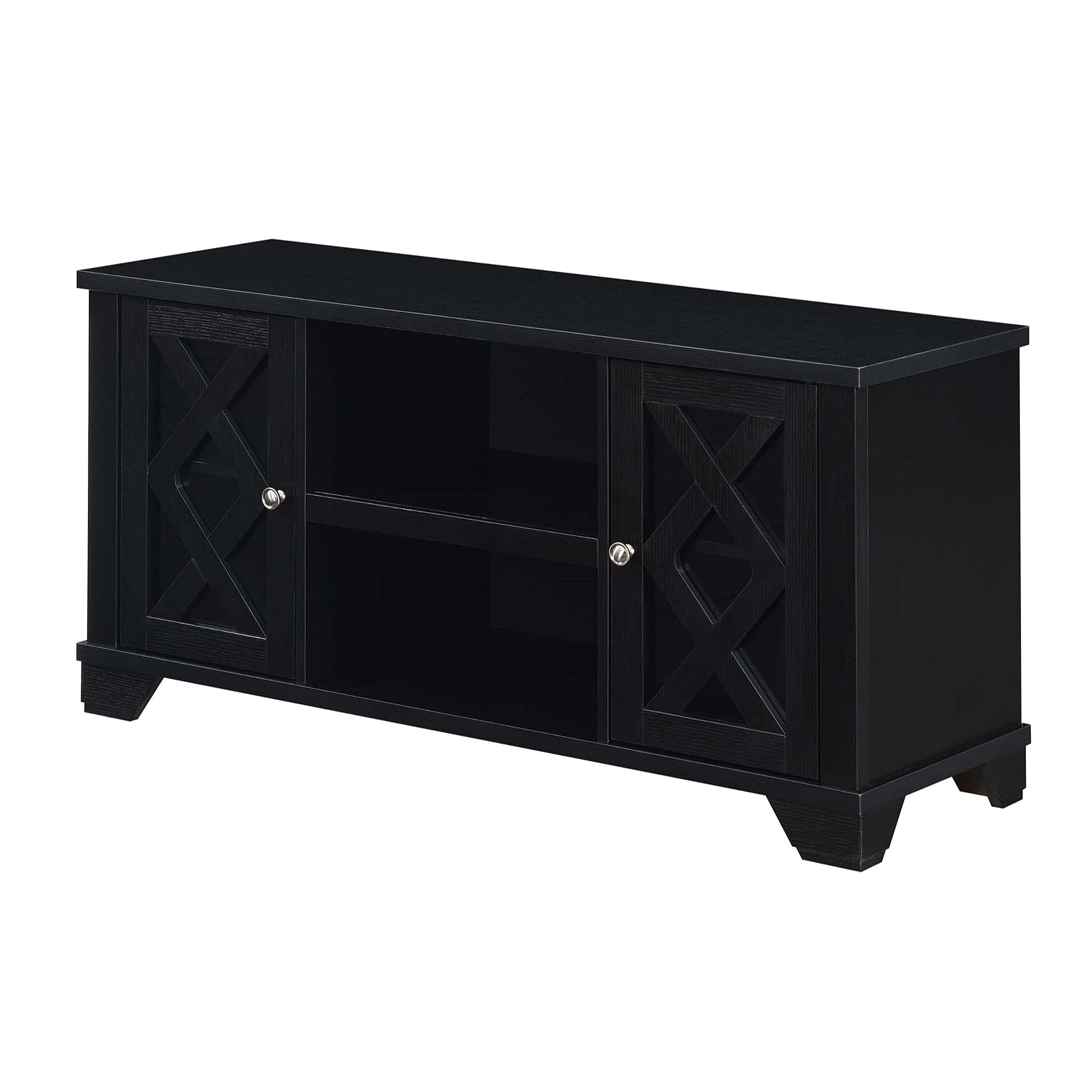 Ergonomic Gateway TV Stand with Storage Cabinets & Shelves - Modern Entertainment Center for Living Room, Bedroom & Home Theater