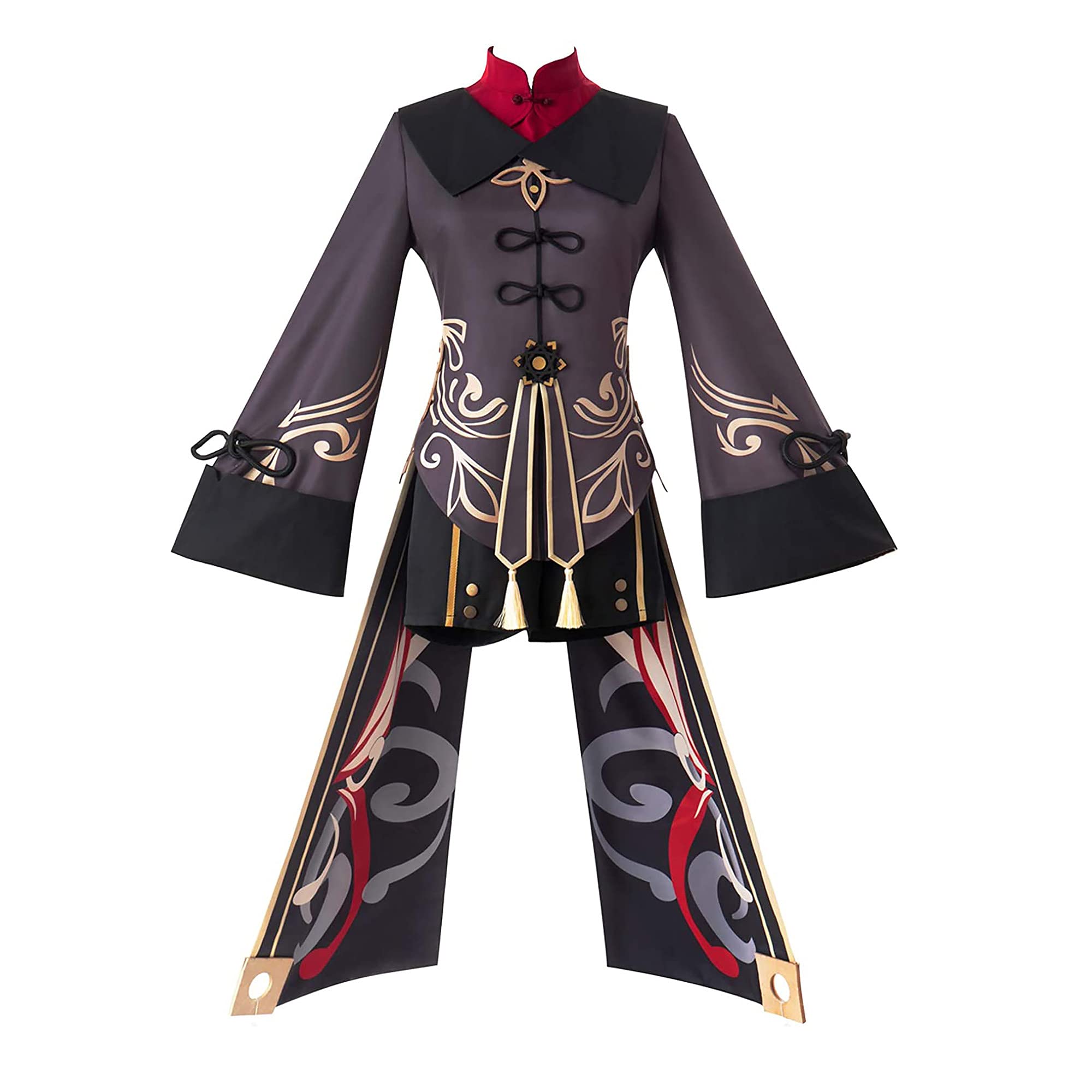 Genshin Impact Lisa Cosplay Costume Full Set - Anime Lolita Cheongsam Dress with Wig for Women | Perfect for Halloween, Comic Con & Role Play Parties