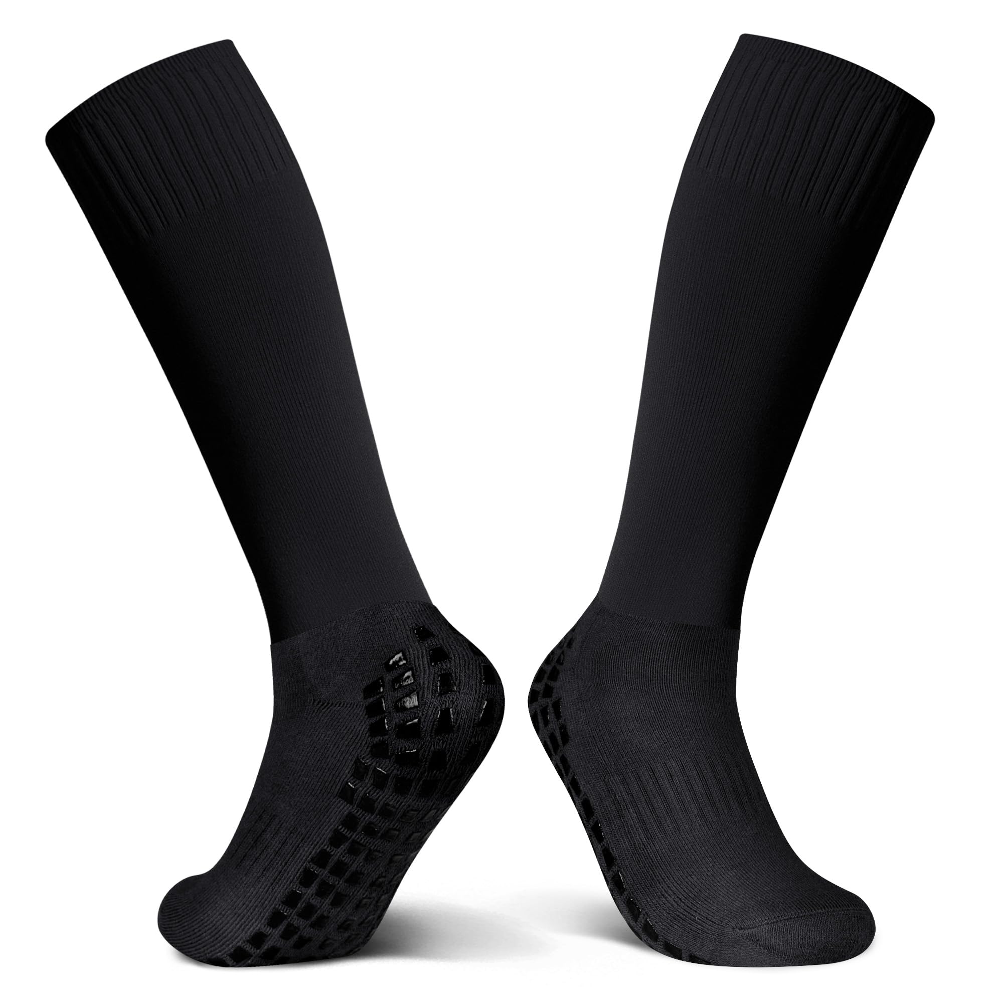 Non-Slip Grip Socks for Soccer, Softball, Baseball & Football - Anti-Skid Sports Socks for Kids, Youth & Adults - Perfect for Training, Games & Indoor Activities