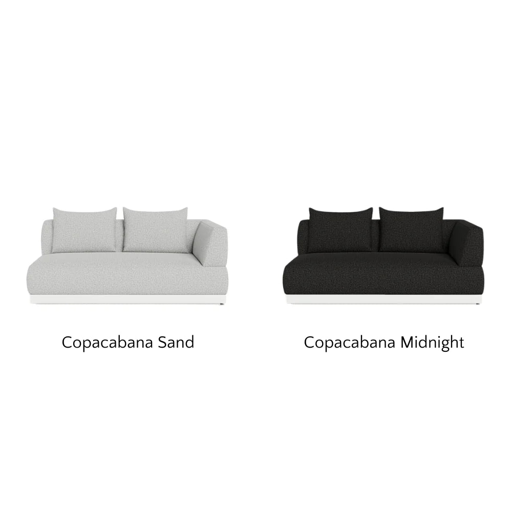 Amalfi 2-Seat Right Arm Outdoor Sectional Sofa - Patio Furniture for Backyard, Poolside & Garden Relaxation