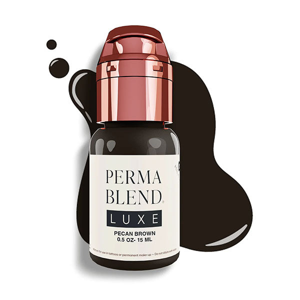 Perma Blend Luxe Pecan Brown Tattoo Ink - Professional Permanent Makeup Pigment for Eyebrows & Lips | Ideal for Tattoo Artists & Cosmetic Procedures