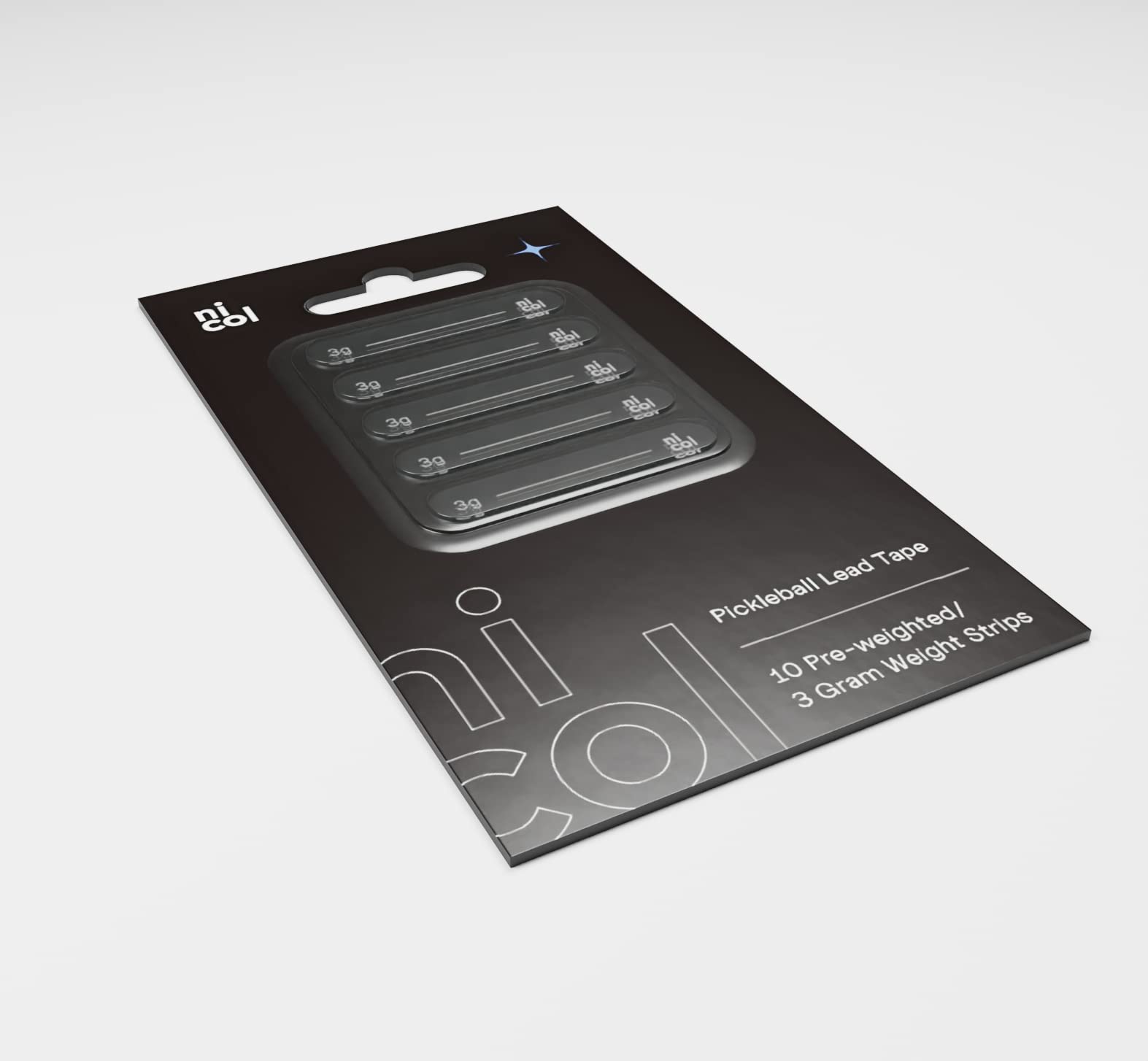 Nicol Pickleball Lead Tape - 3g Weighted Adhesive Tape for Paddles - Enhance Control & Power in Games