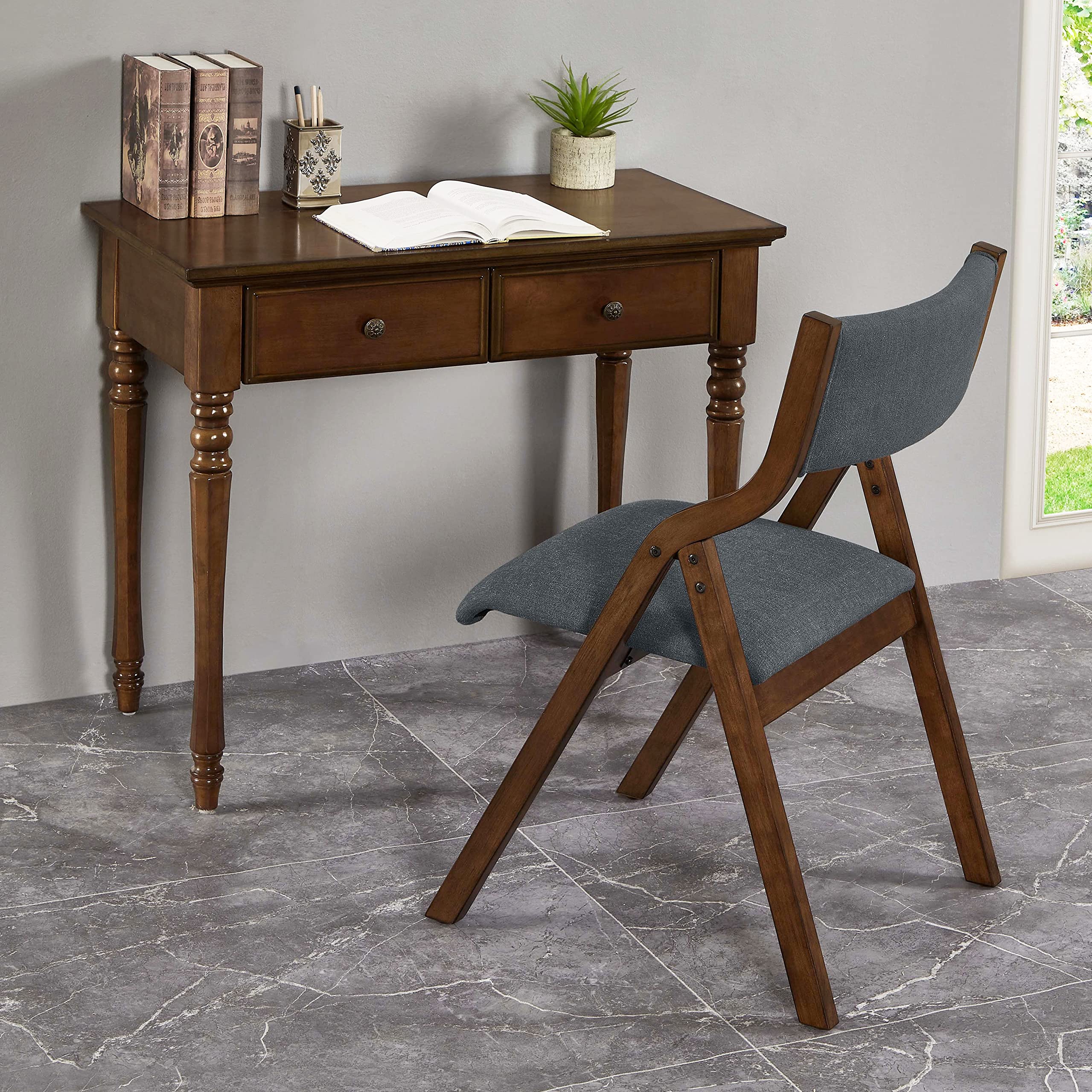 Modern Folding Chairs Set of 2 - 18