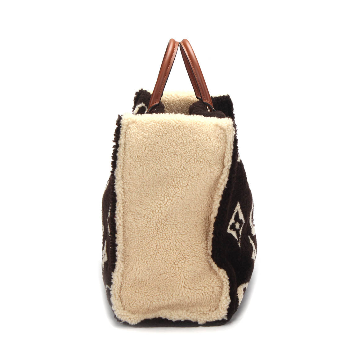 Louis Vuitton Monogram Fleece Teddy Onthego GM M55420 Handbag - Stylish Designer Tote for Women, Travel, Work & Everyday Use