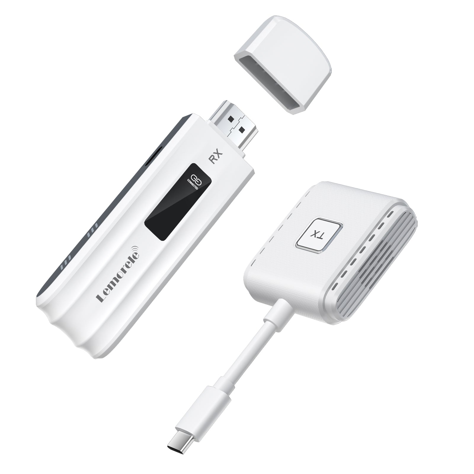 LEMORELE™ P6 Wireless Transmitter and Receiver Kit - Bluetooth Audio Adapter for TV, Home Theater & Car Stereo System | Wireless Audio Streaming, Low Latency, Plug & Play