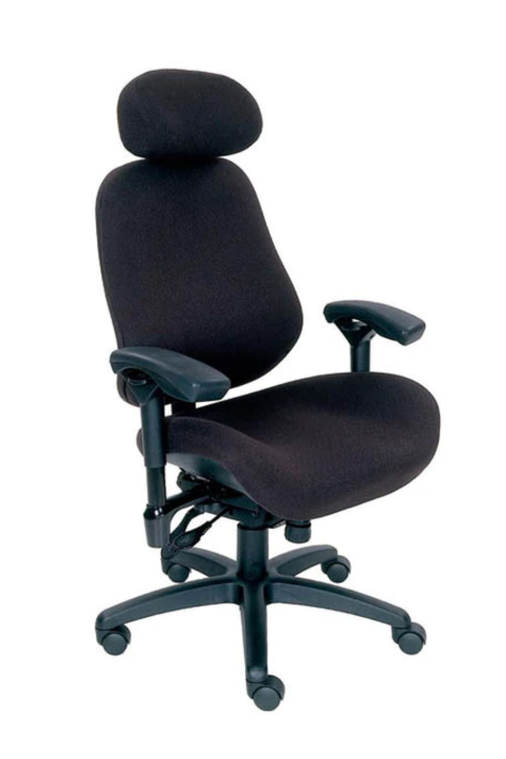 ErgoGenesis Big and Tall Office Chair with Neck Roll - S3504 Staccato Grade 1 Ergonomic Executive Chair for Home & Office Workspaces - Perfect for Long Hours of Sitting and Back Support