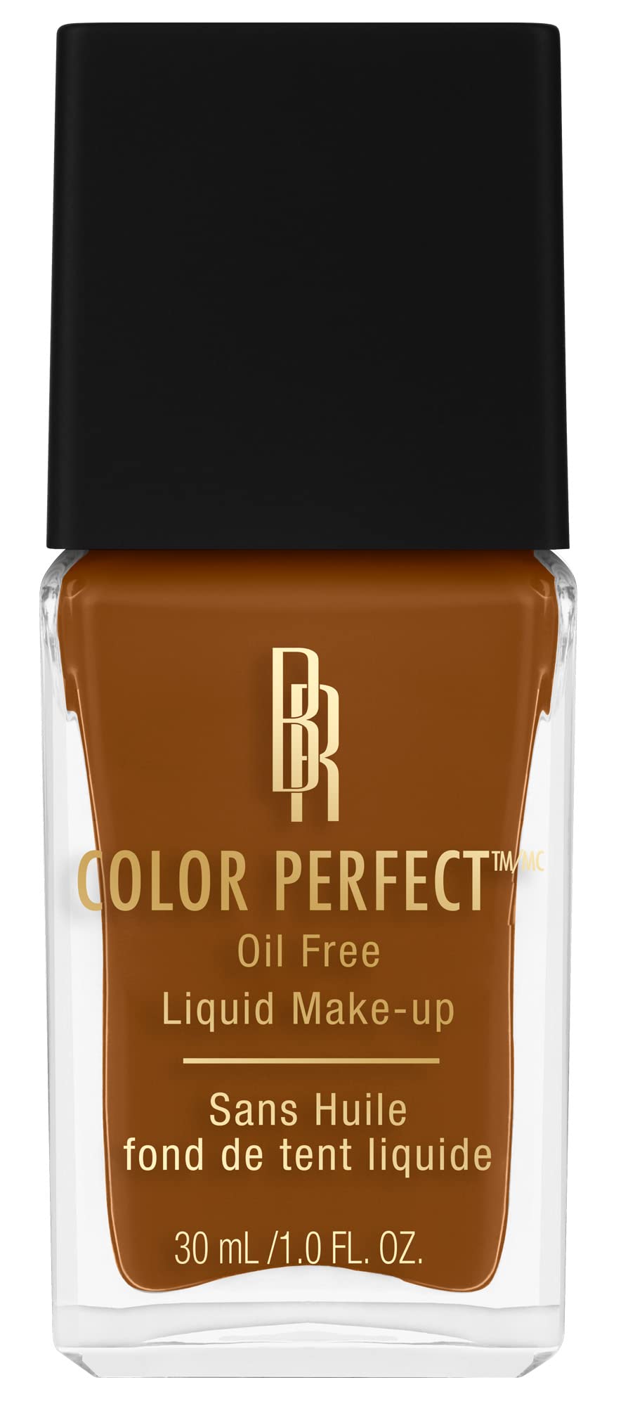 Black Radiance Color Perfect Liquid Make-Up Foundation - Deep Amber Shade, 1 Fl Oz - Full Coverage, Oil-Free Formula for Dark Skin Tones | Perfect for Daily Wear, Special Occasions & Professional Makeup Looks