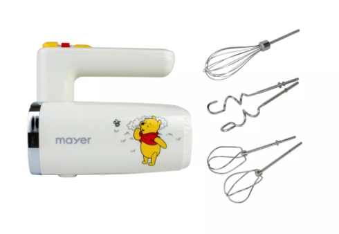 Disney X Mayer MMHM3088 PH Hand Mixer with Turbo DC Motor - Winnie The Pooh Themed Electric Mixer for Baking, Cooking & Whipping - Perfect for Home Kitchen, Birthday Gifts & Disney Fans