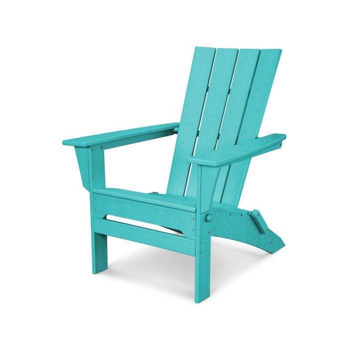 POLYWOOD Quattro Folding Adirondack Chair - Outdoor Patio Furniture, Weather-Resistant & Durable - Perfect for Backyard, Poolside, and Garden Relaxation