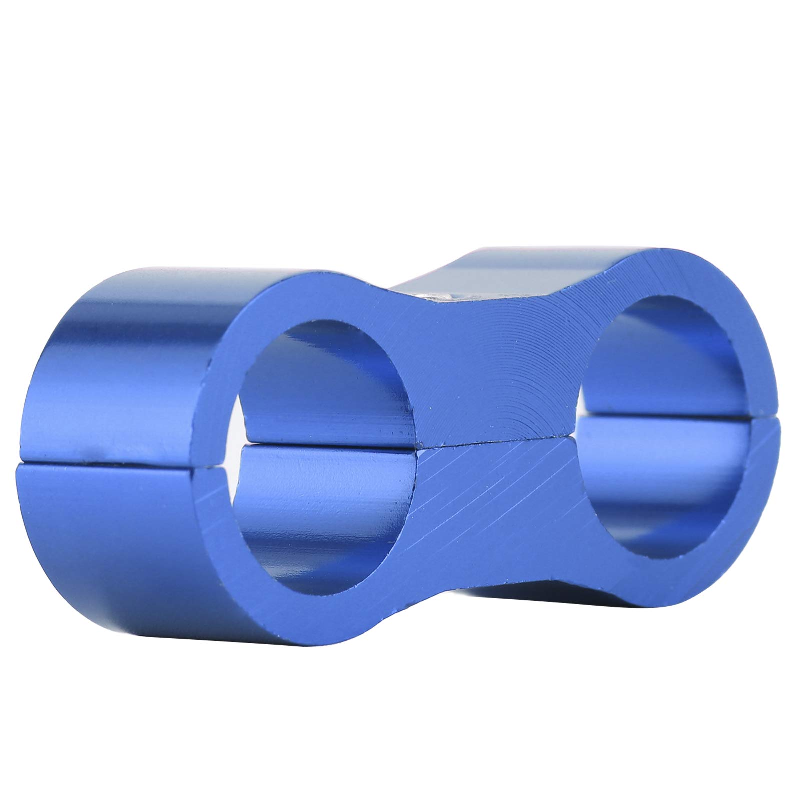 Durable 6AN Hose Separator Clamp - Corrosion-Resistant Brake Line & Water Pipe Bracket for Fuel & Oil Hoses (Blue) - Perfect for Automotive, Marine & Industrial Fluid Management Systems