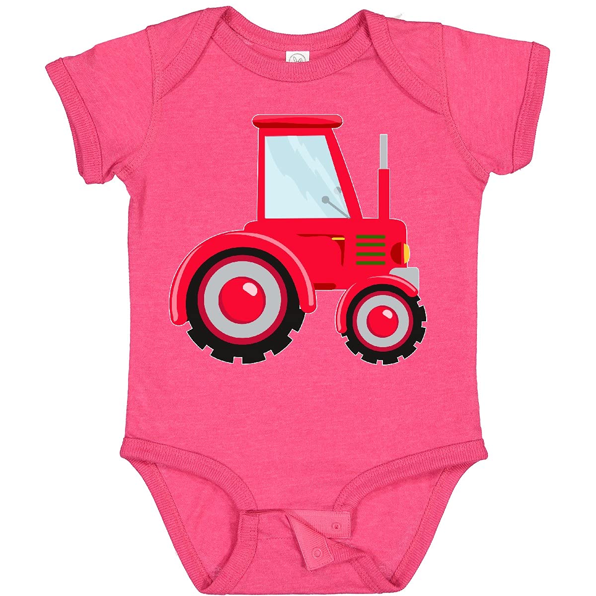 Inktastic Farming Red Tractor Baby Bodysuit - Cute Farm-Themed Cotton Onesie for Infants & Toddlers - Perfect for Farm Visits, Family Photos & Playtime
