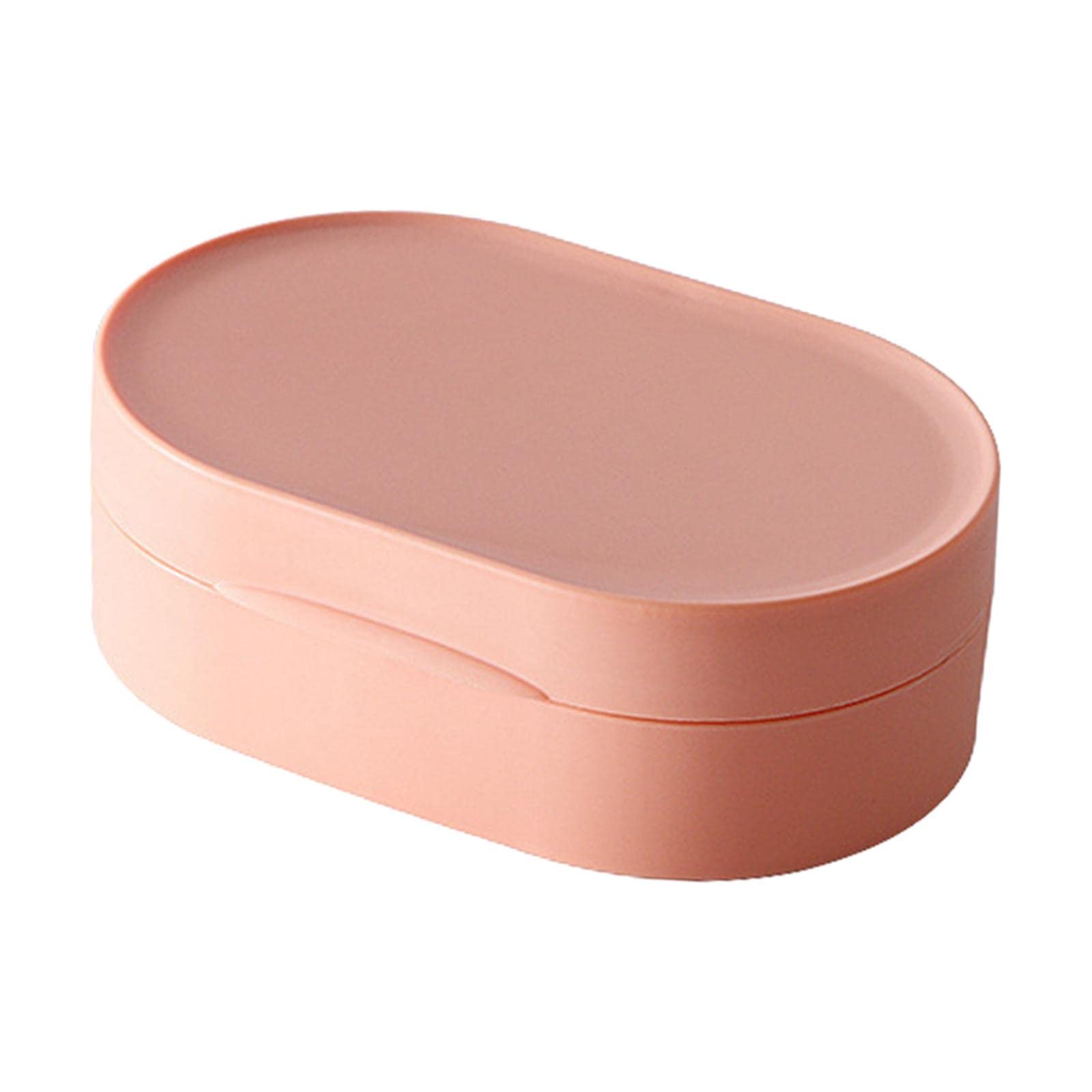 Gazechimp Waterproof Travel Soap Holder - Portable Soap Storage Container with Lid, Large Pink Soap Dish for Camping, Gym & Outdoor Activities