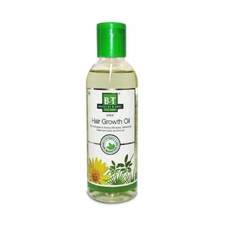 Schwabe Organic Homoeo B&T Hair Growth Oil 200ml - Natural Hair Regrowth Treatment for Thinning Hair & Baldness - Promotes Healthy Scalp & Stronger Hair Growth - Perfect for Daily Hair Care Routine