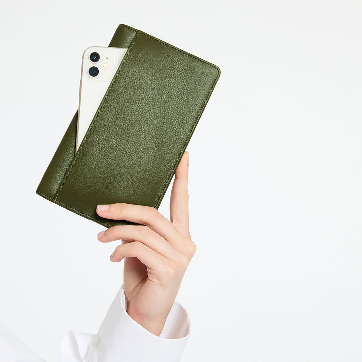 Living Proof Wallet for Men & Women - Slim RFID Blocking Leather Bifold Wallet with Money Clip (Khaki) - Perfect for Travel, Business & Everyday Use