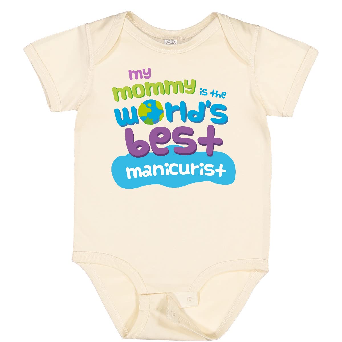 Inktastic Manicurist Mom Nail Artist Baby Bodysuit - Cute Graphic Onesie for Newborns & Infants - Perfect Gift for Nail Technician Moms & Baby Showers