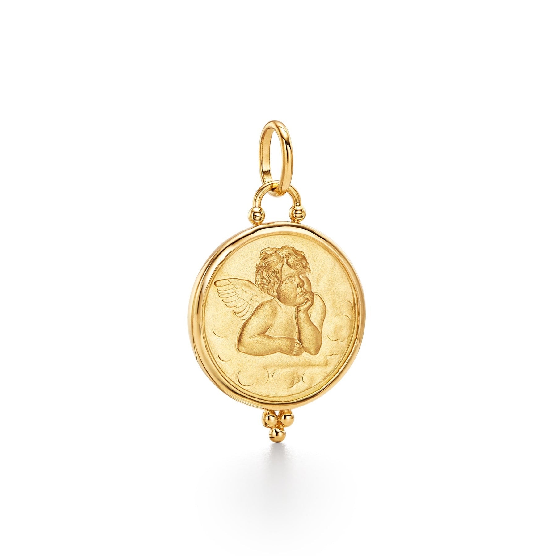 Temple St. Clair Angel Pendant Necklace - 18K Gold Plated Charm for Women - Elegant Jewelry Gift for Birthday, Anniversary & Special Occasions - Perfect for Everyday Wear, Date Nights & Formal Events
