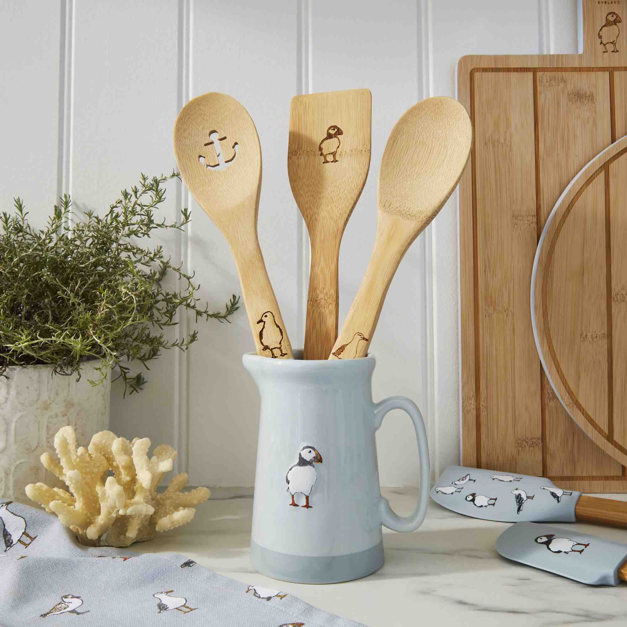 Coastal Birds Small Ceramic Jug - Handmade Decorative Pitcher for Coffee, Tea & Milk | Perfect for Beach House, Kitchen & Gift Giving