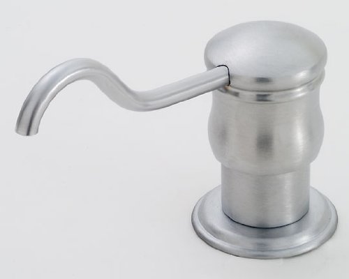 Jaclo 1205-PN Polished Nickel Soap Dispenser & Lotion Dispenser for Kitchen and Bathroom - Elegant Touch-Free Liquid Soap Dispenser for Modern Home, Restaurant, or Office Use