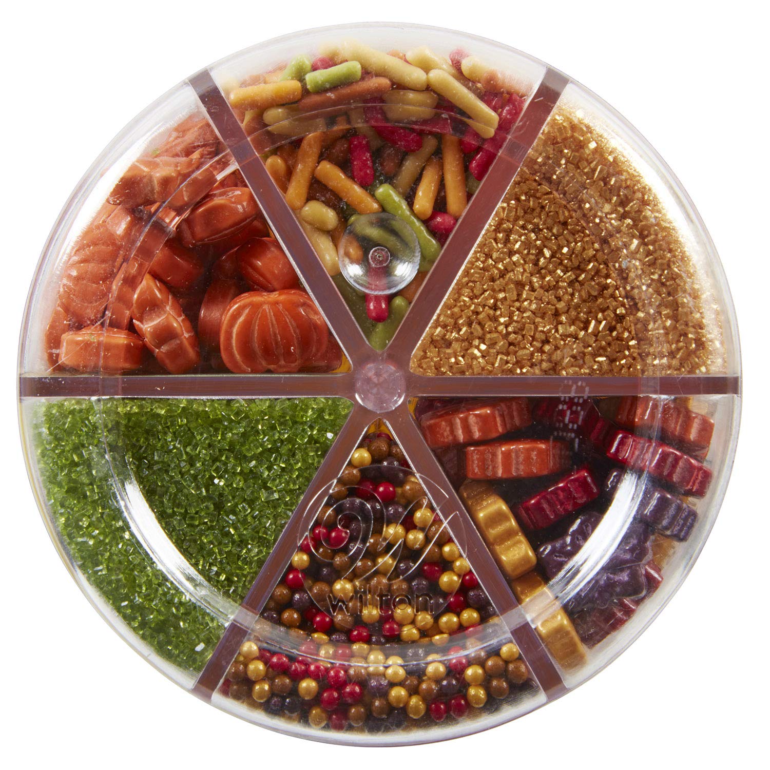 Autumn Food Sprinkles Mix - 6 Cell Pack for Cake Decorating, Cupcake Toppings & Holiday Desserts