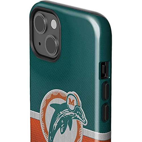 Officially Licensed NFL Miami Dolphins Vintage Impact Phone Case for iPhone 13 - Durable Protection with Stylish Team Design - Perfect for Game Days & Everyday Use
