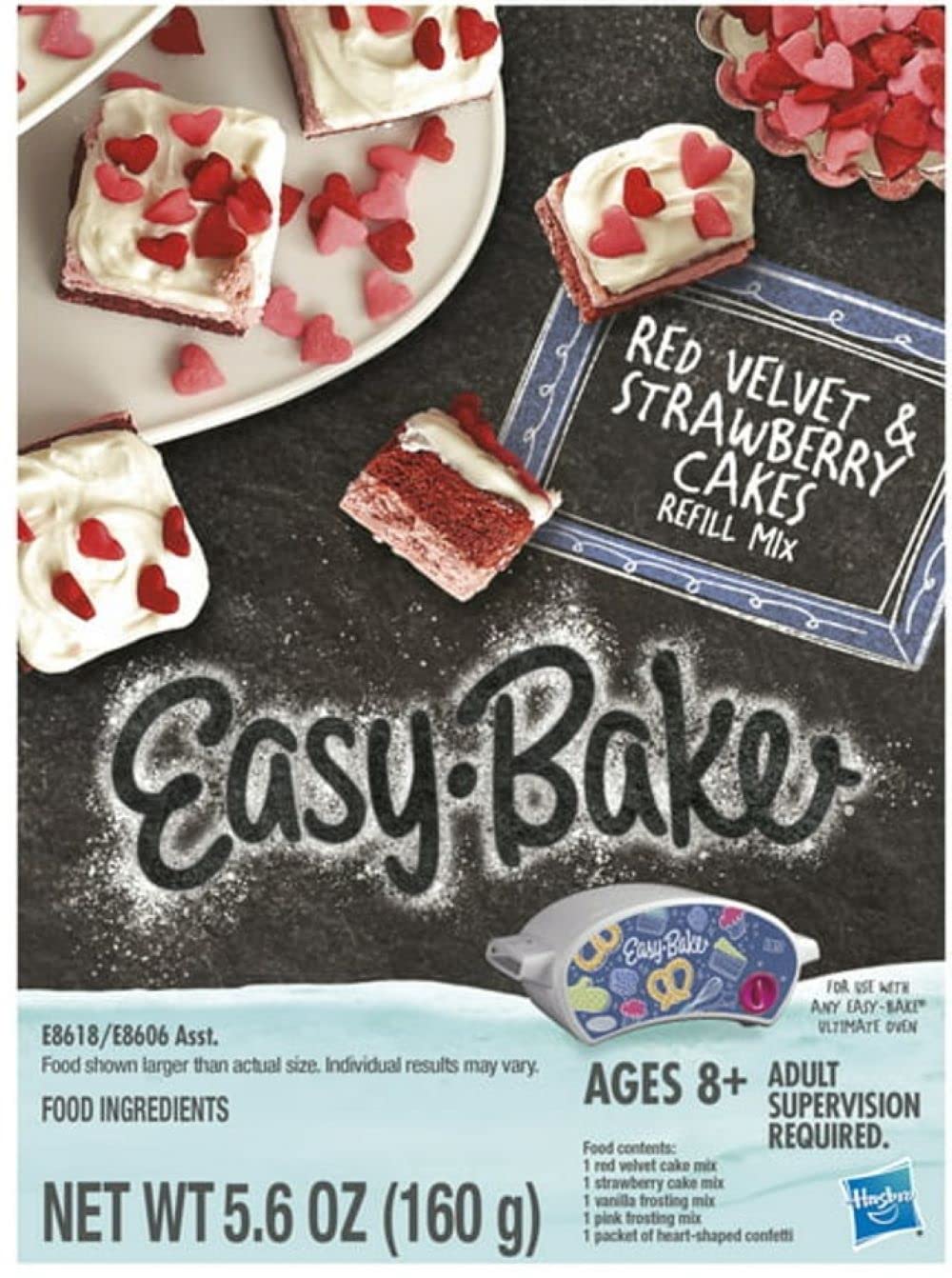 Easy Bake Oven Kit with 7 Baking Accessories - Red Velvet Cupcake Mix, Pink Kid Apron, Rainbow Whisk & Frosting Tools - Perfect Baking Gift Set for Kids Birthday & Family Fun Activity