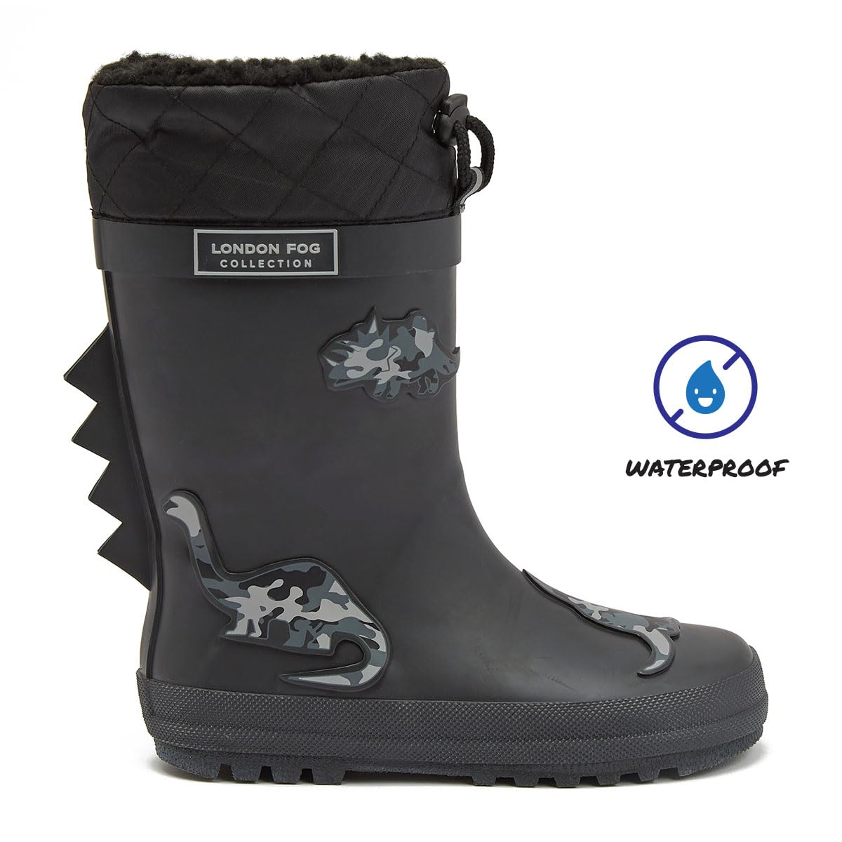 London Fog Toby Insulated Waterproof Winter Snow Boots & Rain Boots for Boys & Girls - Kids Sizes 11 to 7 - Perfect for School, Outdoor Play & Snowy Adventures
