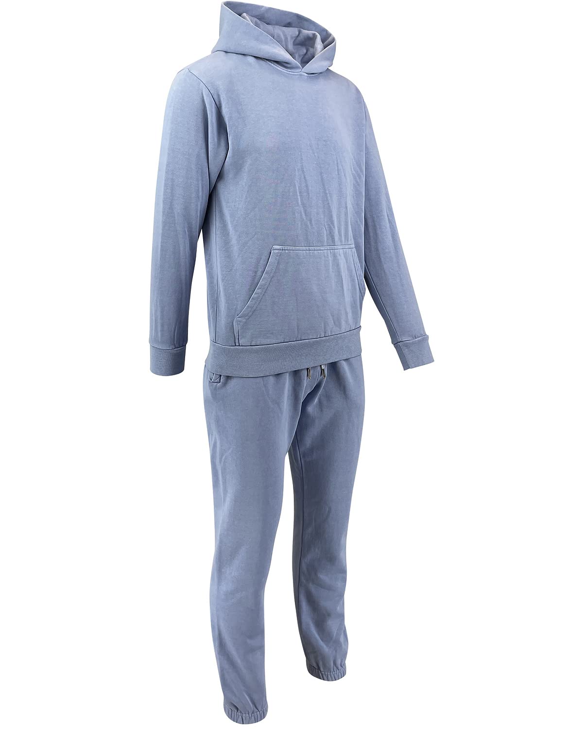 Men's Hoodie and Jogger Tracksuit Set - Comfortable Blank Sweatshirt & Pants for Casual Wear, Gym, and Lounge