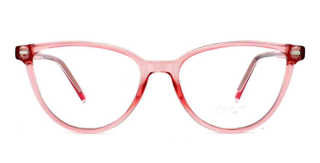 Modern Translucent Pink Cat Eye Reading Glasses GTR 2120 - Stylish & Lightweight for Women, Perfect for Reading, Office Work & Fashion Accessories