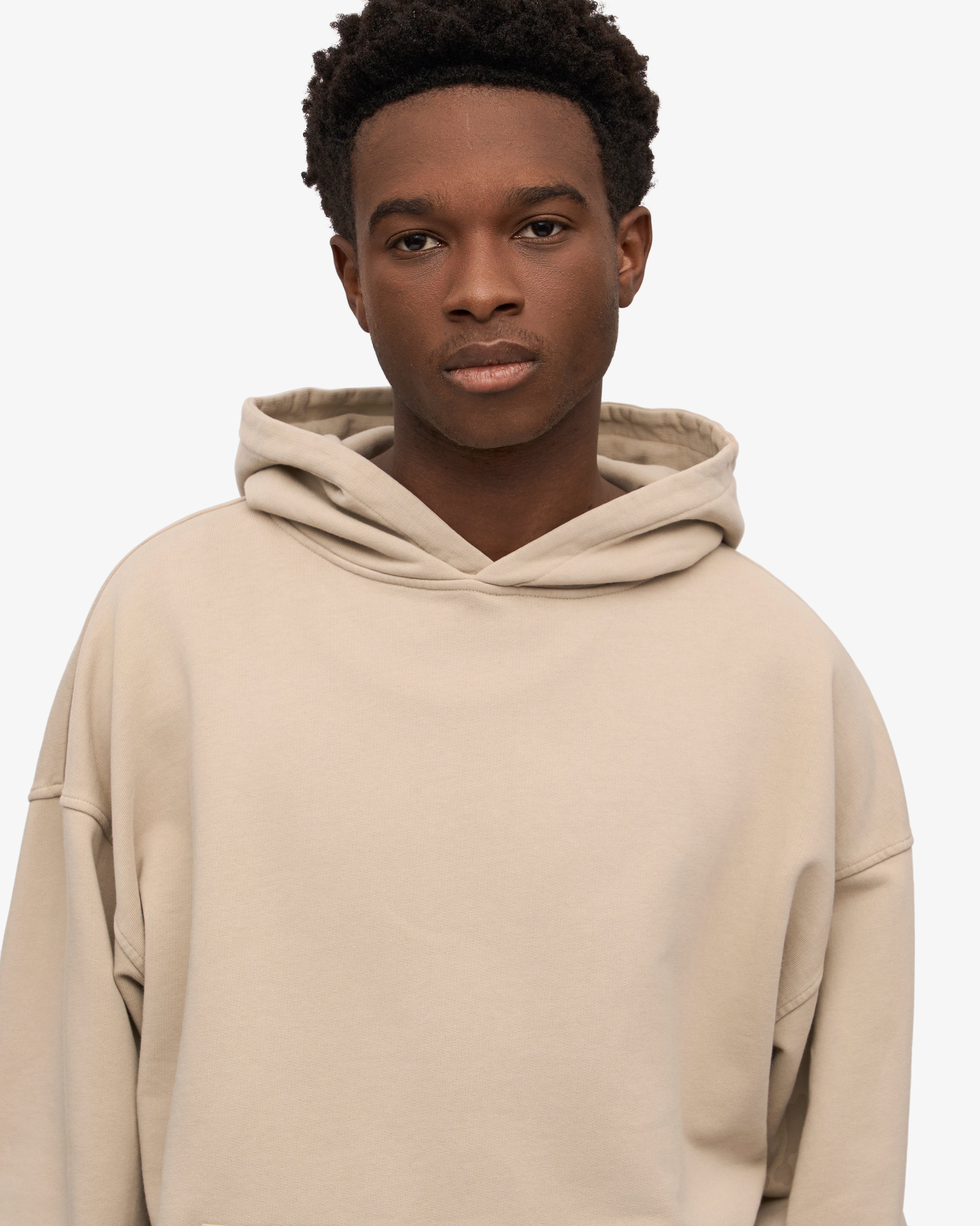 Organic Oversized Hoodie for Women & Men - Soft & Comfortable Oyster Grey Pullover - Perfect for Casual Wear, Lounge & Outdoor Activities