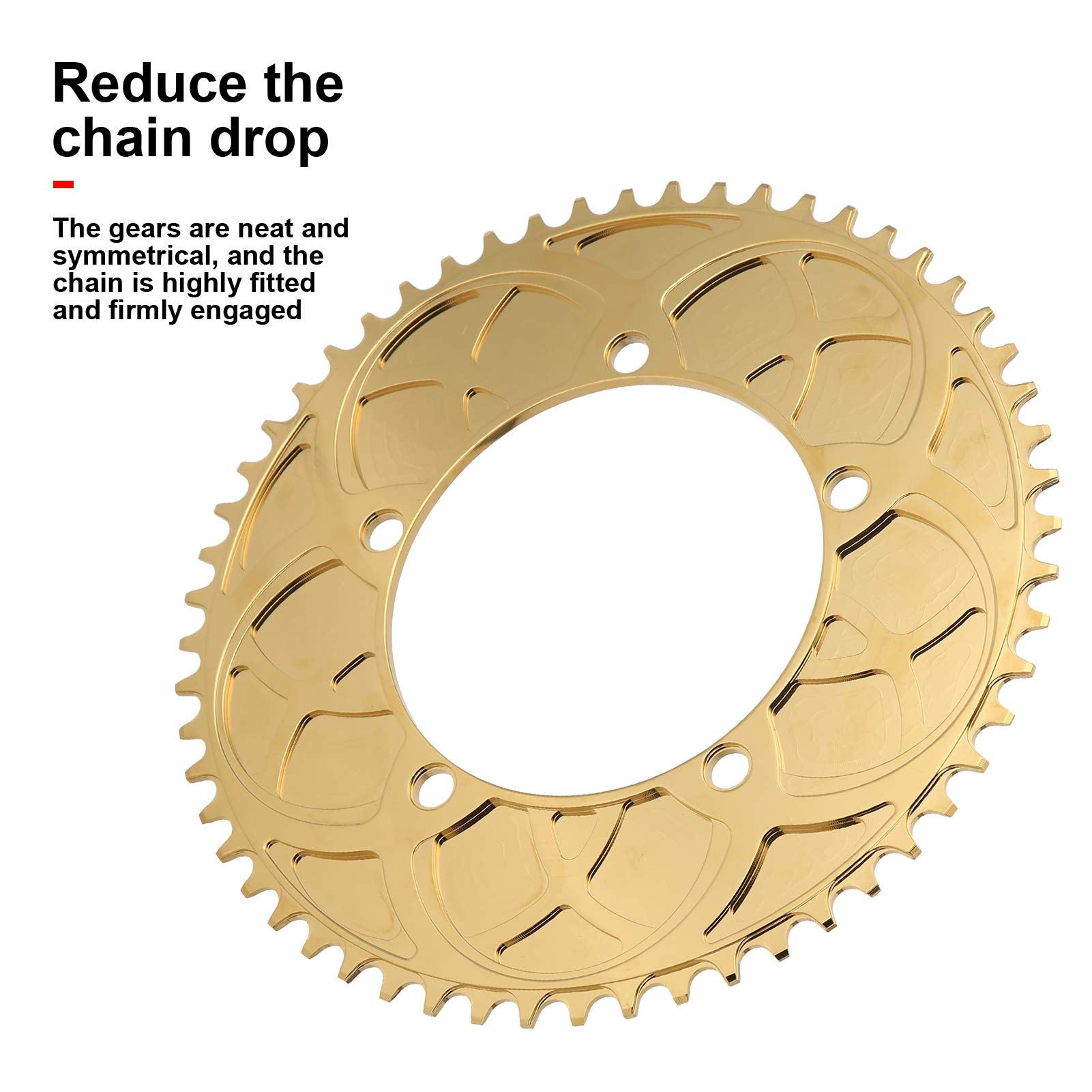 EVTSCAN ZDP-04 56T Road Bike Chainring - High-Performance Positive & Negative Teeth Single Chainring for Smooth Cycling - Perfect for Racing, Commuting & Training