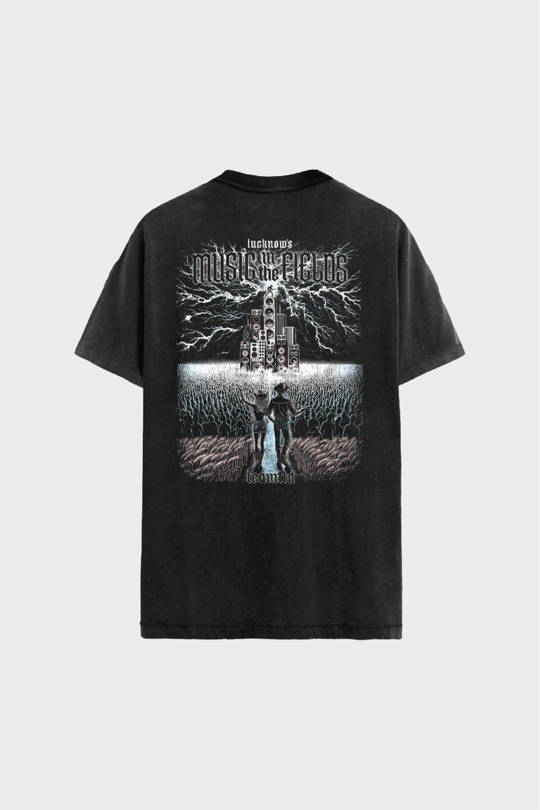 Lucknow Festival T-Shirt for Men & Women - Premium Black Cotton Tee - Perfect for Casual Wear, Travel & Cultural Events
