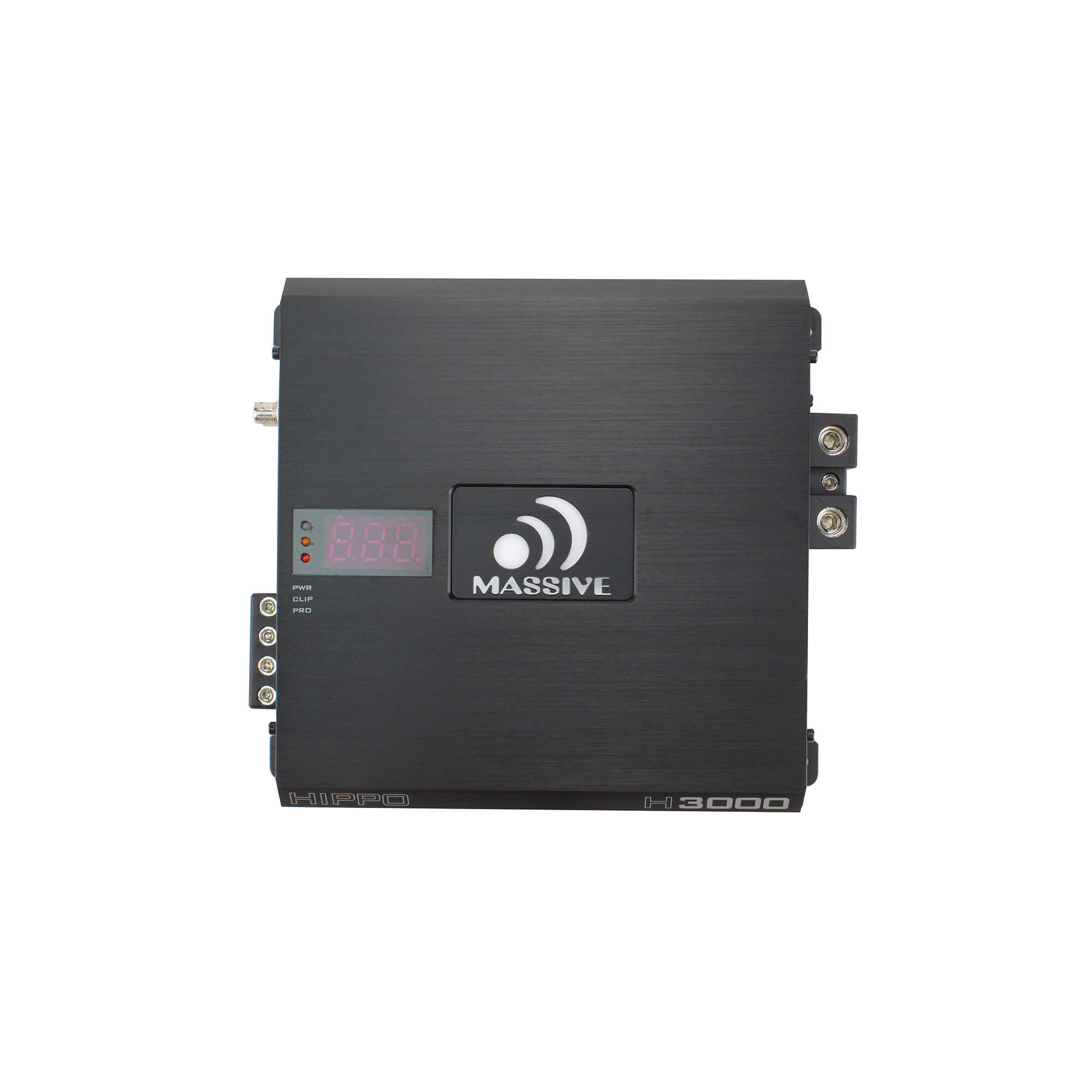 H3000 3000W RMS Mono Block Amplifier 1 Ohm - Hippo Series Car Audio Amp with Bass Remote | Perfect for Subwoofers & Car Audio Systems