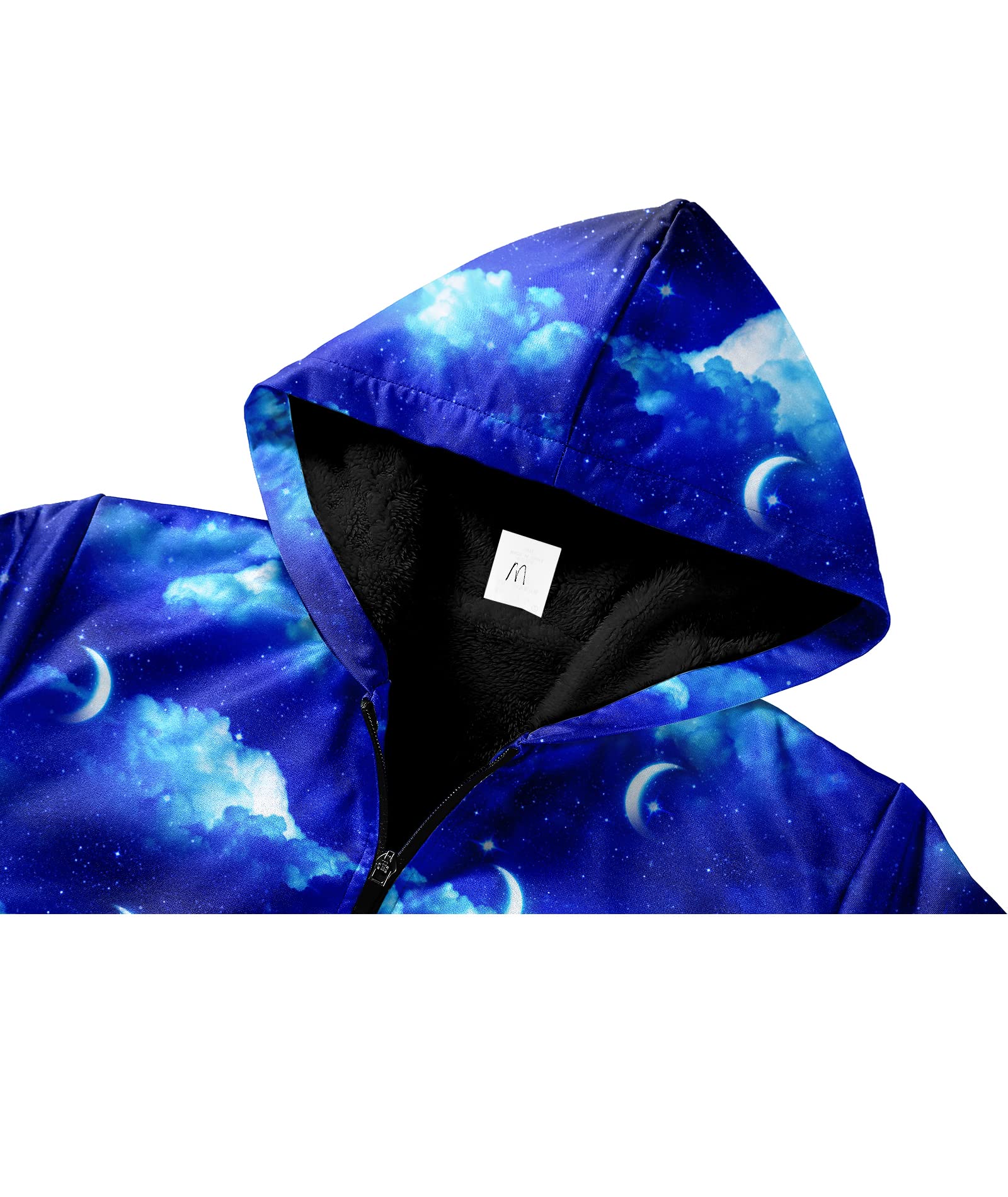 SWISSWELL Boys Graphic Fleece Hooded Jacket - Long Sleeve Youth Zip-Up Sweatshirt for Spring Fall Winter | Warm Casual Outerwear for School, Playdates & Outdoor Activities