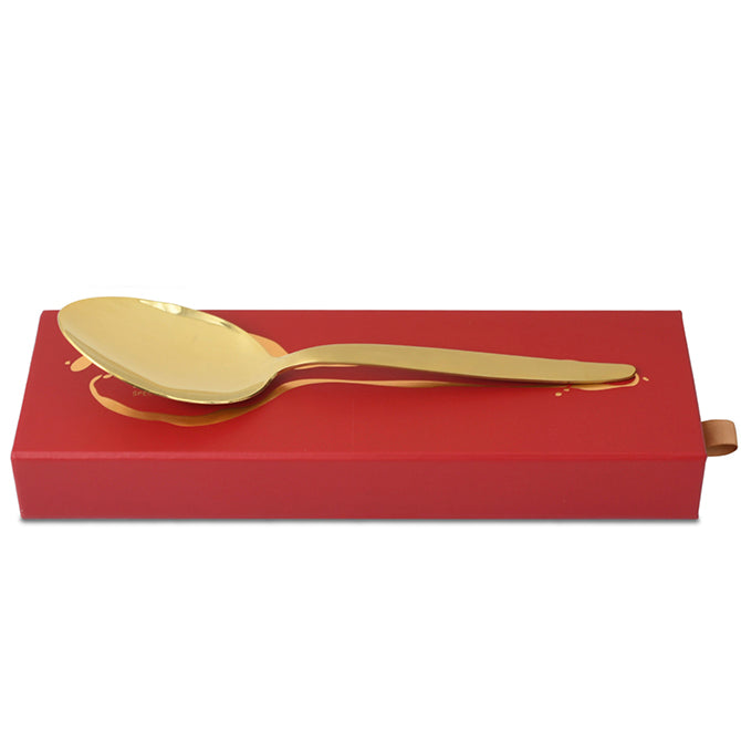 Premium Gray Kunz Spoon Limited Edition - 14K Gold Plated Fine Dining Utensil for Chefs & Home Cooks - Perfect for Gourmet Cooking, Plating & Food Presentation