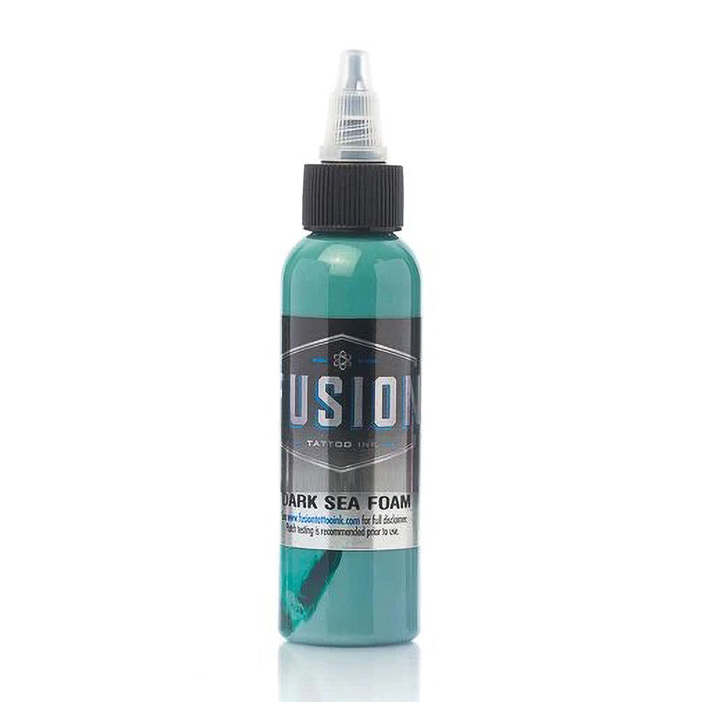 Premium Dark Sea Foam Fusion Tattoo Ink - 1oz Bottle for Professional Tattoo Artists & Body Art - Perfect for Realism, Watercolor & Fine Line Tattoos